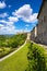 Colle Val d`Elsa town skyline, church and panoramic view. Siena, Tuscany, Italy