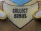 Collect Bonus Logo on a Pinball Machine