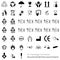 Collection of 45 Packaging Symbols