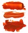 Collection of abstract acrylic brush strokes blots