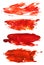 Collection of abstract acrylic brush strokes blots