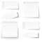 Collection of adhesive notes white