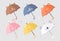 Collection of animalistic umbrellas