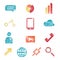 collection of assorted icons. Vector illustration decorative design