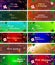 A collection of attractive merry christmas templates