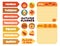 collection of autumn weekly and daily planner sticker, notes, to do list, with lettering and cute icon