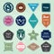 Collection of badges and labels logo