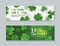 Collection of banners for St. Patrick\'s Day.