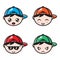collection boys emote with different expressions