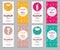 Collection of business cards for cocktail bar