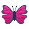 Collection butterfly icon, cartoon style