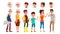 Collection Of Characters Person People Set Vector