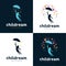 Collection Of Children Dream Logo Set Design Template Inspiration