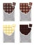 Collection of chocolate. vector
