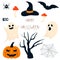 collection of clip art for happy halloween