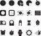 Collection of clock icons. Vector illustration decorative design