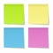 Collection of colored adhesive notes