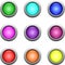 Collection of colorful buttons for web design. Computer buttons. Design element. Colorful vector illustration. Social media