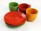 Collection of colorful dishes