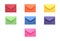 Collection of Colorful Envelopes