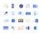 Collection of colorful music icons