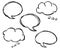 Collection of comic style speech bubbles