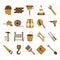 Collection of construction icons. Vector illustration decorative design