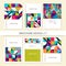 Collection Cover design for Brochure leaflet flyer. Abstract geometric background.