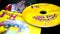 Collection of covers and cd inserts of the American rock guitarist Jimi Hendrix. Detail of the debut studio album by English-Ameri