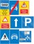 Collection of Cyprian road signs