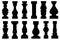 Collection of different balusters