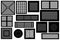 Collection of different ventilations grilles