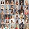 Collection of different women.Collage from beautiful girls