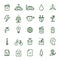 Collection of ecology icons. Vector illustration decorative design