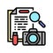 collection of evidence color icon vector illustration