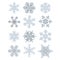 Collection of Extremely Detailed Snowflakes. Nature Alike Design