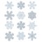 Collection of Extremely Detailed Snowflakes. Nature Alike Design