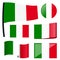 collection flags Italy