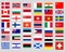 Collection of flags of the world