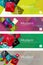 Collection of flat web infographic concepts and