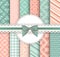 Collection floral pattern for scrapbook