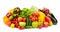 Collection fresh fruits and vegetables