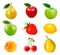 Collection of fruit stickers.