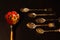 Collection of gift spoons from different countries