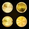 Collection gold labels for promo seals. Can be use for website,