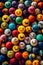 Collection of happy smiley marbles with Vibrant color and a joyful