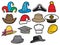 Collection of hats