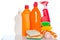 Collection of hygiene cleaners for housework