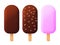 Collection of ice lolly. vector illustration.
