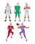 Collection of Icons of American Football Players